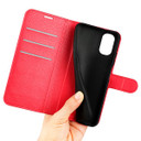 Motorola E32      Pu Wallet Case    [Red]