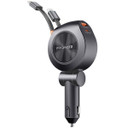 PROMATE 88W Multi-Port In-Car Phone Charger with Dual Retractable USB-C & Lightning Cables - DRIVEGEAR-R2
