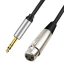 Female Xlr To 1/4" Trs Cable From Mixer / Dj Decks To Skaa Dani Transmitter 1M Single