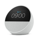 Amazon Echo Spot Smart Alarm Clock with Alexa (2024) [ Glacier White ]