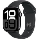 Apple Watch Series 10 GPS, 42mm Aluminum Case [ Black Sport Band S/M MWWE3 - Jet Black ]