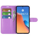 Xiaomi Redmi 12 5G Pu Wallet Case [Purple]