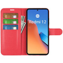 Xiaomi Redmi 12 5G Pu Wallet Case [Red]