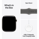 Apple Watch Series 10 GPS + Cellular 46mm Titanium Case [ Stone Grey Sport Band S/M  MWY93- Natural ]