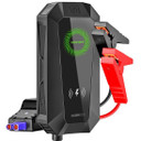 PROMATE 19000mAh Jump Starter Power Bank. 1500A/12V Peak Current. Dual Port, LED Flashlight, Wireless Charger and Safety Hammer. Smart Clamps for Short Circuit Protection LED Indicators.