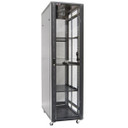 DYNAMIX 45RU Server Cabinet 500mm Deep (600 x 500 x 2210mm). Includes 3x Fixed Shelves, 4x Fans, 25x Cage Nuts, 4x Castors & 4x Level Feet. 800kg static load. Glass front door mesh rear door. 6-Way PDU installed