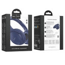 Bluetooth Headset w/ MicroSD & Aux Mode (W40) [Blue] 