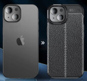 Apple iPhone 15 Leather Texture Case Navy