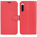 Sony Xperia 10 V      Pu Wallet Case    [Red]