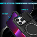 Apple iPhone 13 Pro Magsafe Sliding Cover Case Black