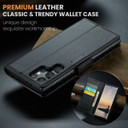 Samsung Galaxy S24 Ultra      Pu Wallet Case    [Black]