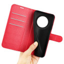 Oppo Reno 12F 5G      Pu Wallet Case    [Red]