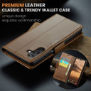 Samsung Galaxy A25 5G      Pu Wallet Case    [Brown]