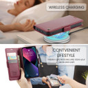 Apple Iphone 14 Plus      Pu Wallet Case    [Maroon]