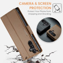 Samsung Galaxy A15      Pu Wallet Case    [Brown]