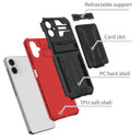 Samsung Galaxy A06 4G  Kickstand Heavy Duty Case [Red]