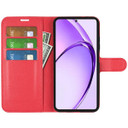 Oppo A80 5G      Pu Wallet Case    [Red]