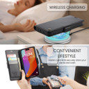 Apple Iphone 15 Pro      Pu Wallet Case    [Black]