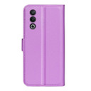 Oppo A80 5G      Pu Wallet Case    [Purple]