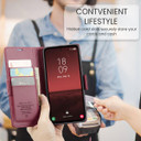 Samsung Galaxy A35 5G      Pu Wallet Case    [Maroon]