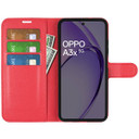 Oppo A60 5G      Pu Wallet Case    [Red]