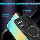 Samsung Galaxy S24 Fe      Magsafe Sliding Cover Case    [Black]