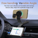 MagSafe Car Charger Dashboard Mount with Bendable Arm [Black]