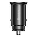 Baseus Circular Metal A+C 30W PPS Car Charger [Black]