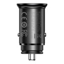 Baseus Circular Metal A+C 30W PPS Car Charger [Black]
