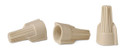 IDEAL INDUSTRIES 41A Tan Twister Wire Connector - 150pc Jar, Wire Range: 3 x 0.5mm² to 2 x 6.0mm² (41A)