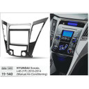 Hyundai Sonata I45 Double Din Fitting Kit (Black & Silver) - Manual Air Con (2010-2014) - Product Code: FKHYSON2014