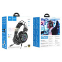 Premium Gaming Headset w/ Mic, RGB Light (W110) [Black] 