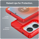 Moto Edge 50 Fusion      Carbon Fibre Case    [Red]