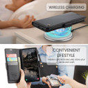 Galaxy S25 Plus      Pu Wallet Case    [Black]