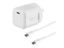3sixT Wall Charger GaN 20W USB-C PD + USB-C to USB-C - W