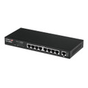 EDIMAX 8-Port 2.5GbE Web Smart Switch with 10GbE Multi-Gigabit Port, Fanless Metal Chassis, Wall-Mountable - TGS-3109XT