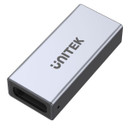 UNITEK USB-C Extension Adapter - Type-C Female to Female, 8K@60Hz, 40Gbps, 240W, Aluminium Alloy, Space Grey