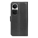 Oppo Reno 10 5G Pu Wallet Case [Black]