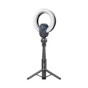 PROMATE 2K 5MP UHD Webcam with Built-in Microphone, Ring Light & Detachable Tripod. Noise Reduction Mic, 5.5" Ring Light, 90 Degree Wide Angle Lens, Perfect for Vlogging & Live Streaming.