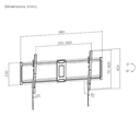BRATECK 43"-95" Tilt Slim TV Wall Mount. Supports Up to 75Kgs. Automatic Spring Locks with Quick Release Cords, Open Architecture, VESA Support Up to 800x400, 42mm Profile, Includes Bubble Level.