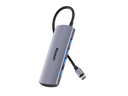 UNITEK 4-in-1 10Gbps USB Multi-Port Hub with USB-C Connector. Includes 4x USB-A Ports. 10Gbps Data Transfer Speed, Premium Aluminum Design, Universal Compatibility, Space Grey Colour.