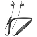 PROMATE SportFit HiFi Wireless Neckband Earphones with 200 Hours Playtime. ENC Noise Reduction for Clear Calls, Inline Controls, Standby Time 1200 Hours, Battery Capacity 900mAh. Black