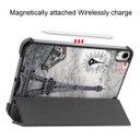 Apple iPad Mini 7 (A17 Pro 2024) Designer Tri-Fold Case [Eiffeltower]
