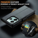 Xiaomi Redmi Note 14 5G      Pu Wallet Case    [Black]