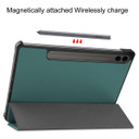 Galaxy Tab S10 Plus X820    Tri-Fold Pu Case    [Teal]