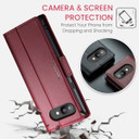 Google Pixel 9A      Pu Wallet Case    [Maroon]