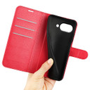 Google Pixel 9A      Pu Wallet Case    [Red]