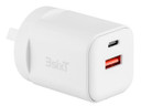 3sixT Wall Charger GaN 35W USB-C PD + QC27W USB-A(Max 15W)-W
