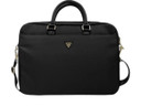 Guess Nylon Laptop Bag 15/16-inch - Black/Metal Logo