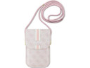 Guess 4G Printed Stripes Phone Bag w/Cord Strap - Pink